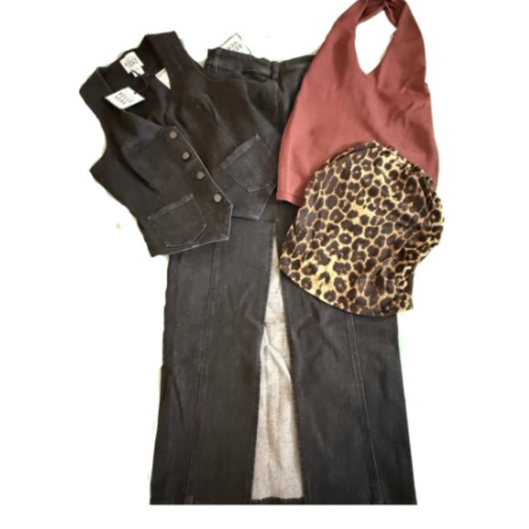 STYLE BUNDLE: NWT BELLE VERE Denim Set + NWT ZARA & GW ROMWE Tops, XS/S BB1703B - Picture 1 of 8